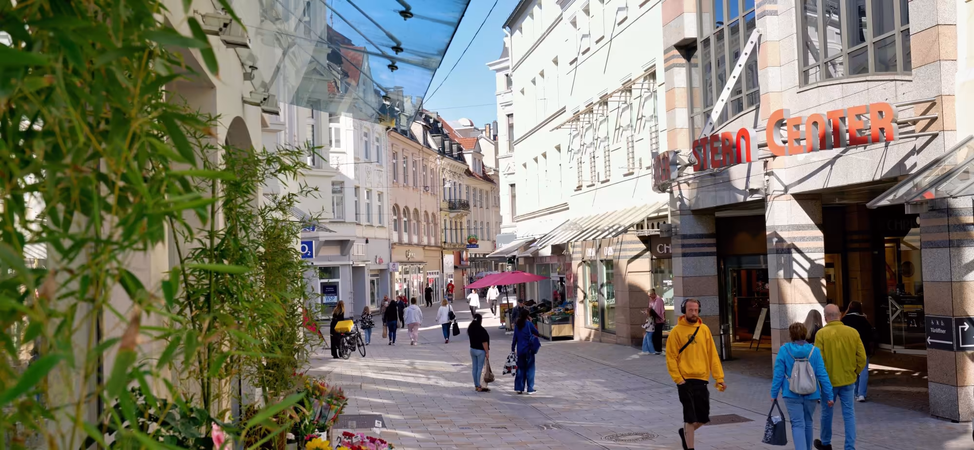 Luftaufnahme des Forums Lüdenscheid mit umliegender Innenstadt